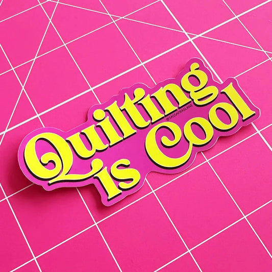 Quilting is Cool Sticker by Sassafras Lane