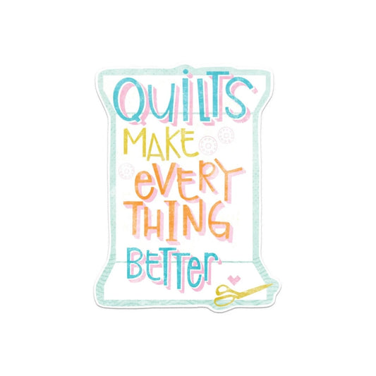 Quilts Make Sticker by Kati Cupcake