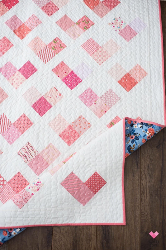 Quilty Hearts Quilt Pattern by Quilty Love