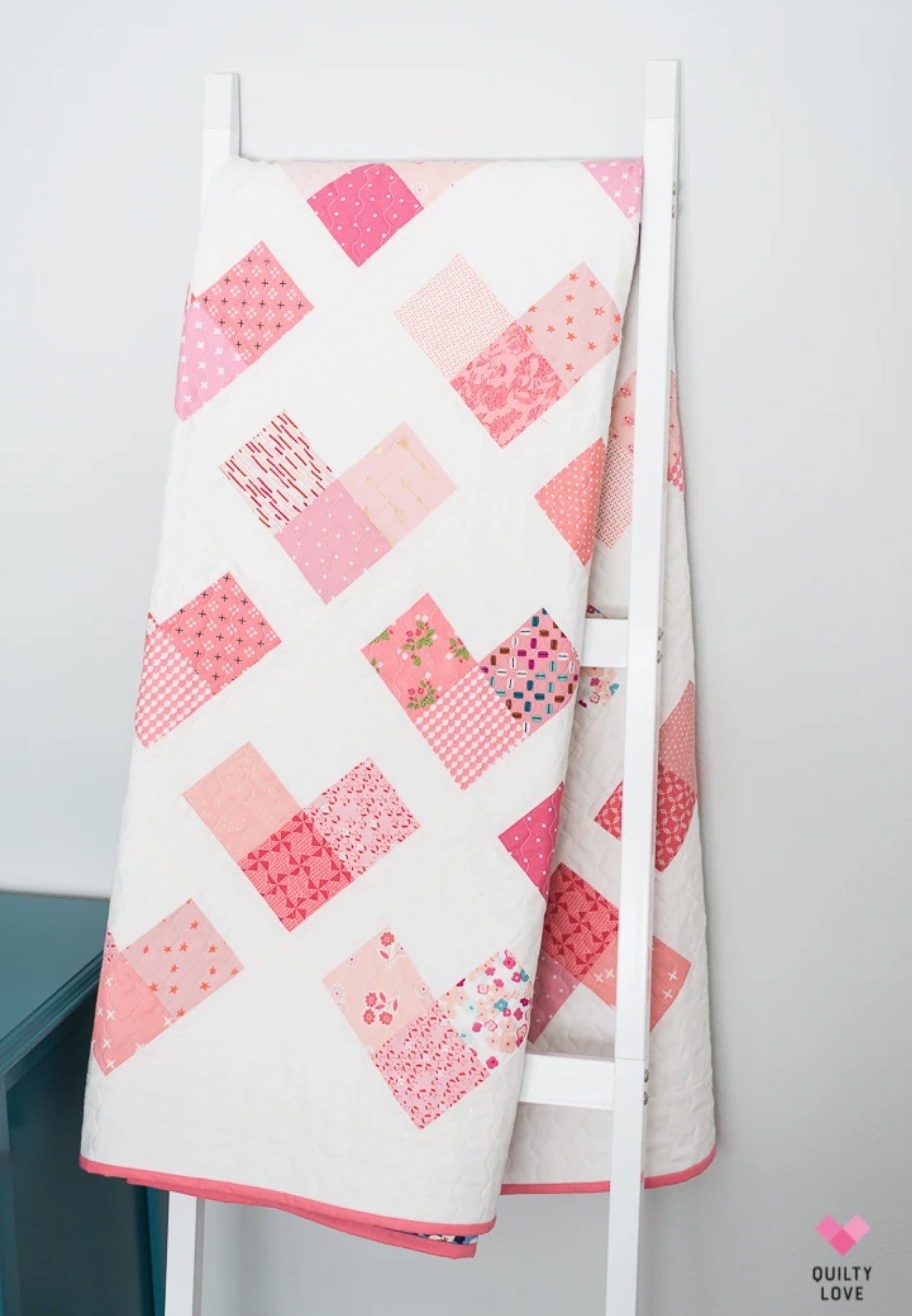 Quilty Hearts Quilt Pattern by Quilty Love