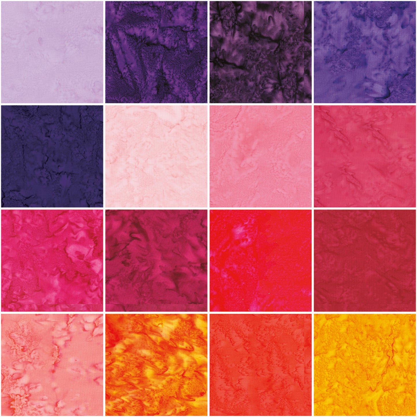 Batik Hand Dyes Sunset Sorbet by RBD Collection - Strip Roll (Expected February 2025)