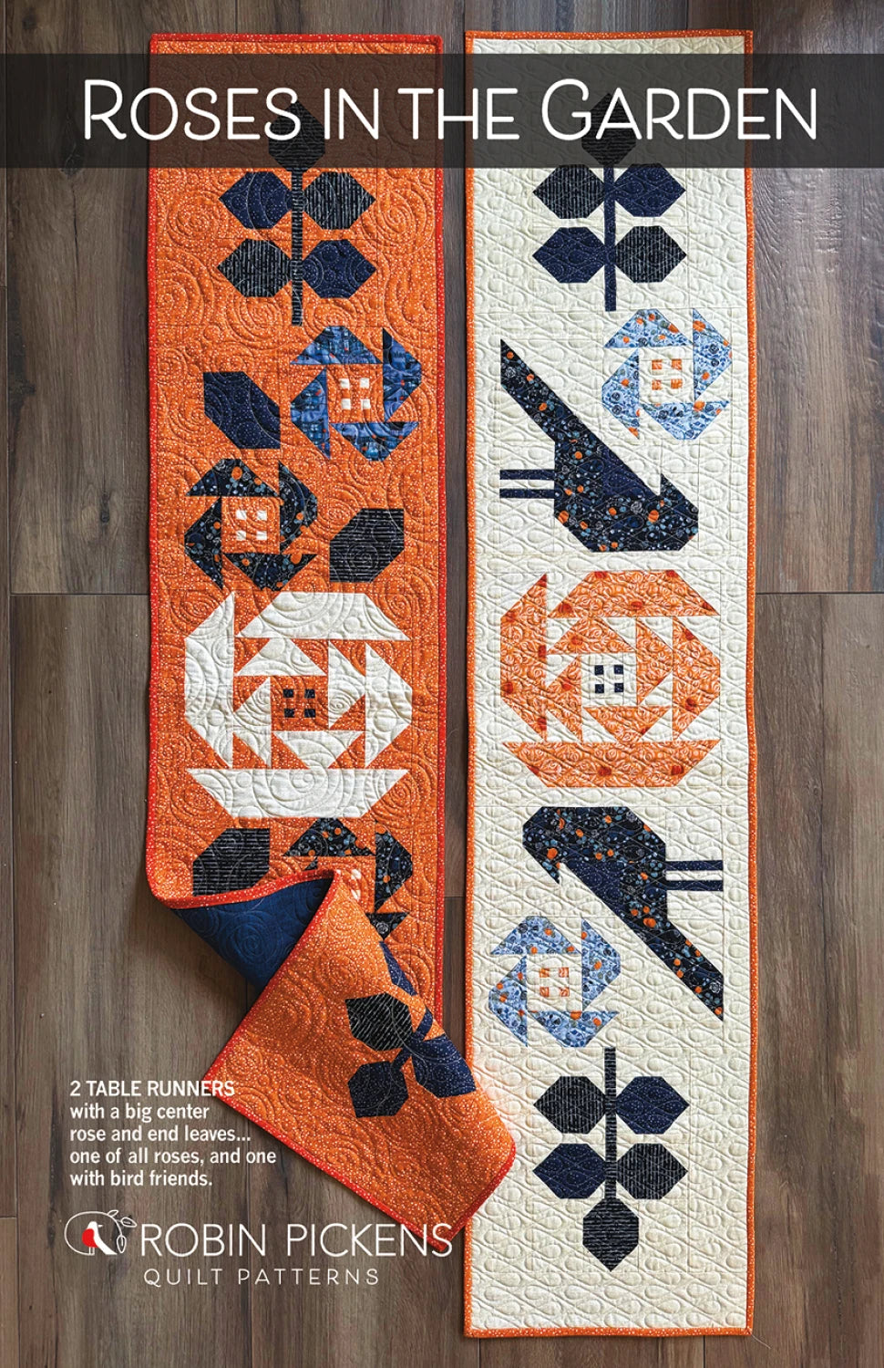 Roses in the Garden Table Runner Pattern by Robin Pickens