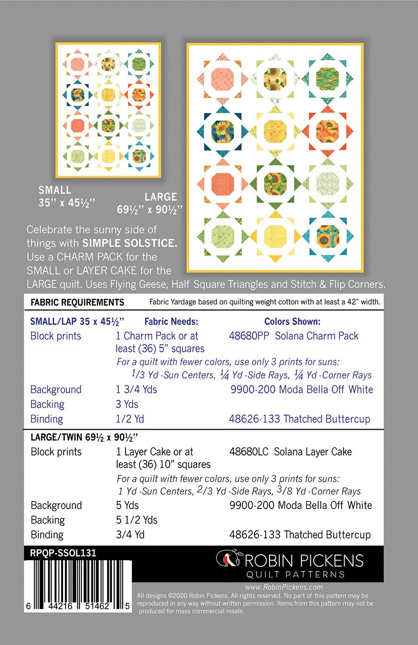 Simple Solstice # RPQP-SSOL131 - Special Order