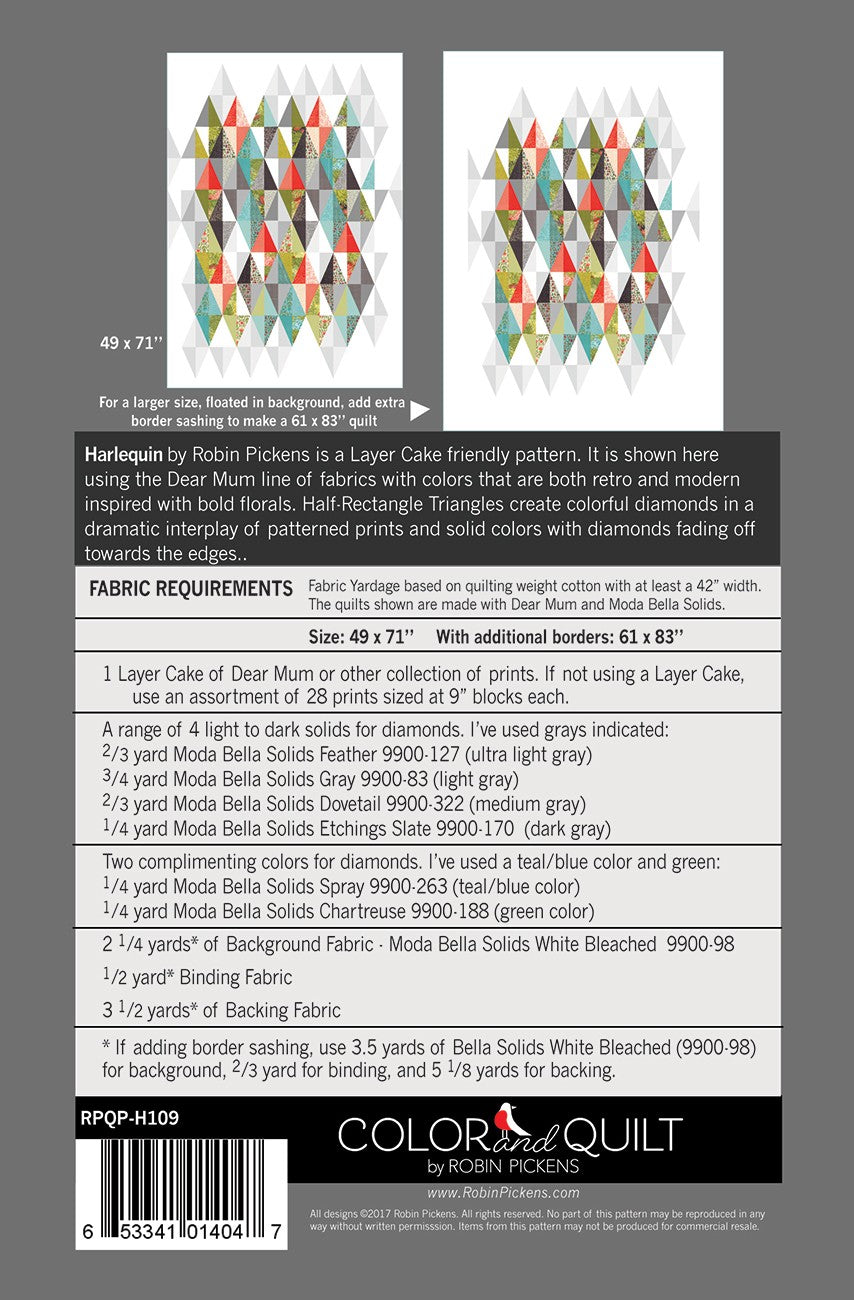 Harlequin # RPQPH109 - Special Order