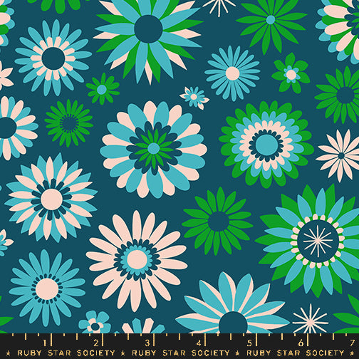 Carousel by Melody Miller : Kaleidoscope Dark Turquoise RS0097 15 (Estimated Arrival Feb. 2025)