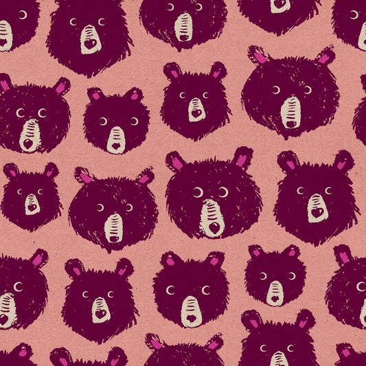 Teddy & the Bears by Sarah Watts - Teddy and the Bears Canvas Peach Fizz RS2110 13L