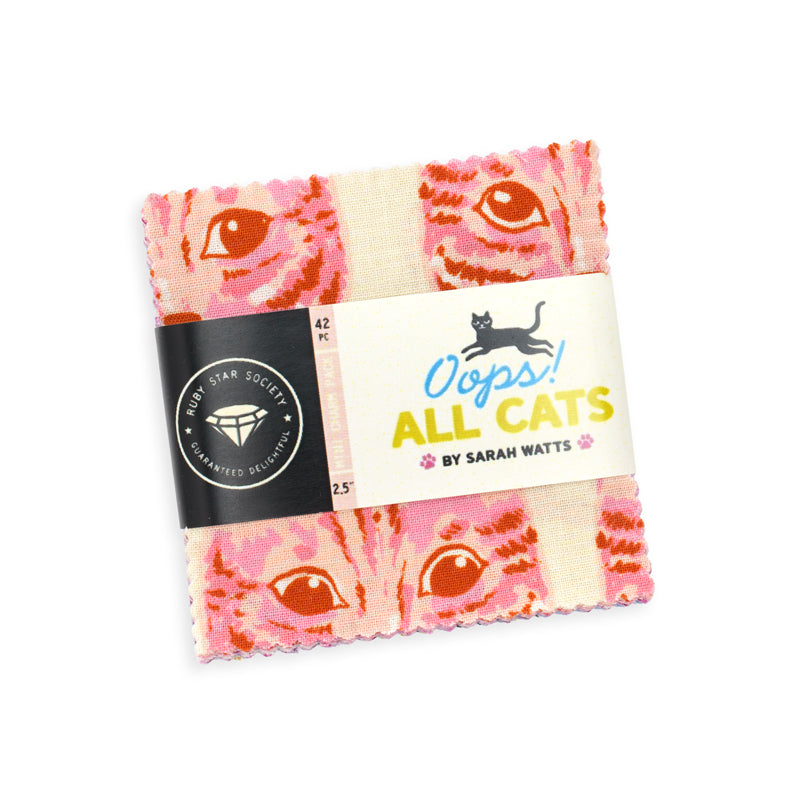 Oops All Cats by Sarah Watts : Mini Charm Pack