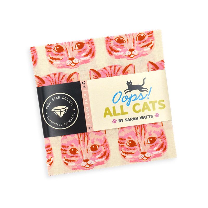 Oops All Cats by Sarah Watts : Charm Pack