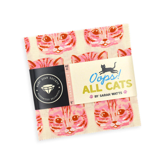 Oops All Cats by Sarah Watts : Charm Pack