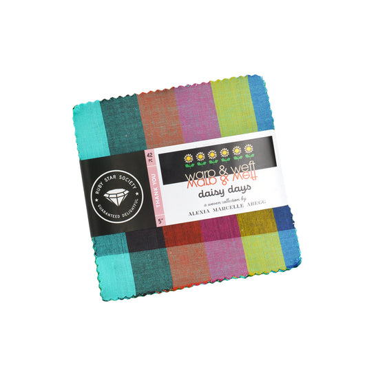 Warp & Weft Daisy Days by Alexia Marcelle Abegg : Charm Pack