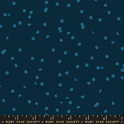 Sidekicks by Ruby Star Society Collaborative : Hole Punch Dot Teal Navy RS5220 25