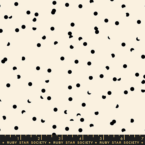 Sidekicks by Ruby Star Society Collaborative : Hole Punch Dot Black On Natural RS5220 50