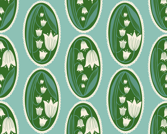 Endpaper by Jen Hewett  -   Lily of the Valley Cameo Water RS6042 14 (Estimated Ship Date Nov. 2024)