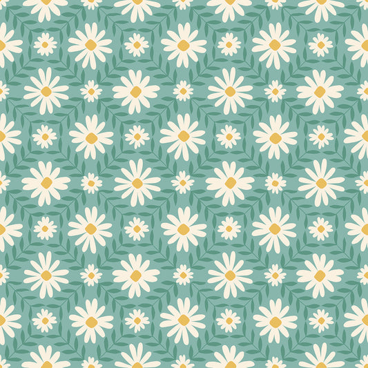 Endpaper by Jen Hewett  -  Floral Endpaper Water RS6044 15