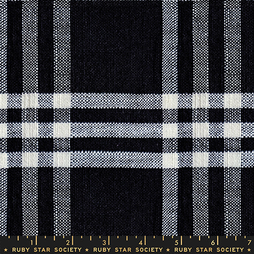Mystic Fable Warp & Weft by Alexia Abegg : Horizon Plaid Chore Coat Black RS4162 12
