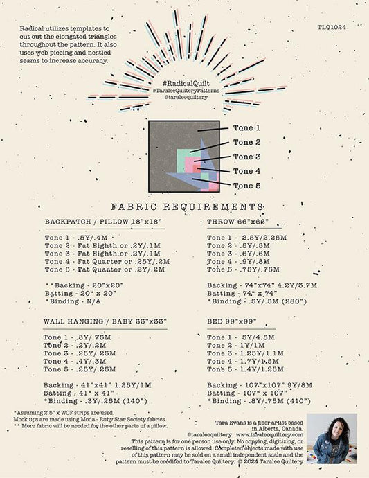 Radical Quilt Pattern by Taralee Quiltery