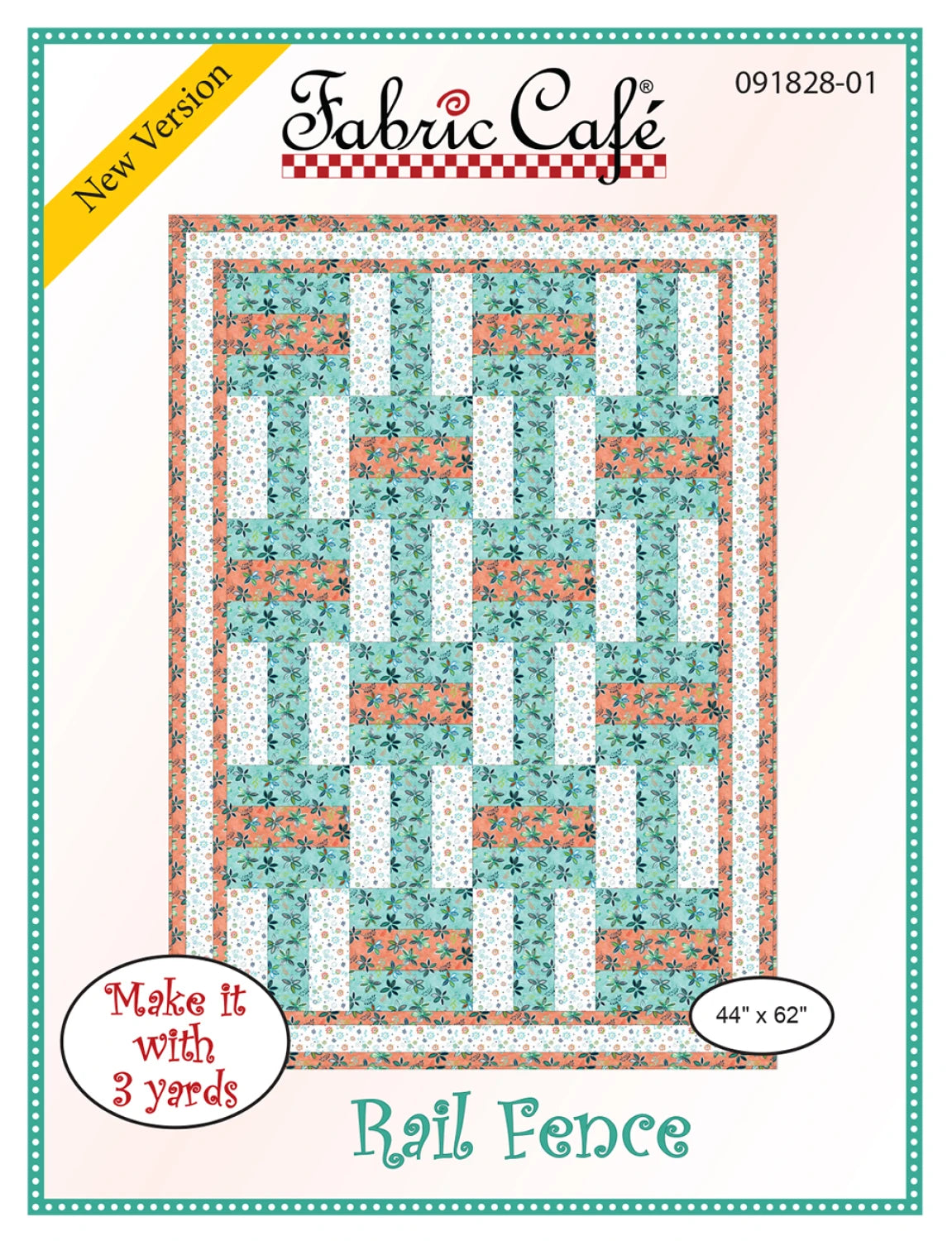 Rail Fence Quilt Pattern by Fabric Cafe