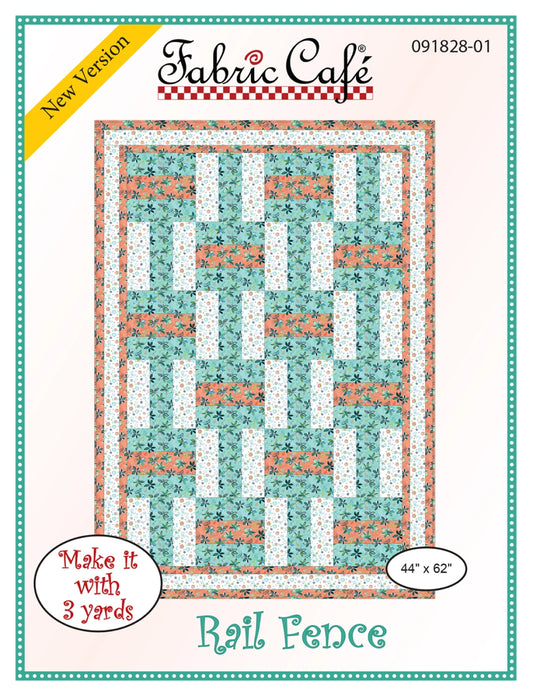 Rail Fence Quilt Pattern by Fabric Cafe