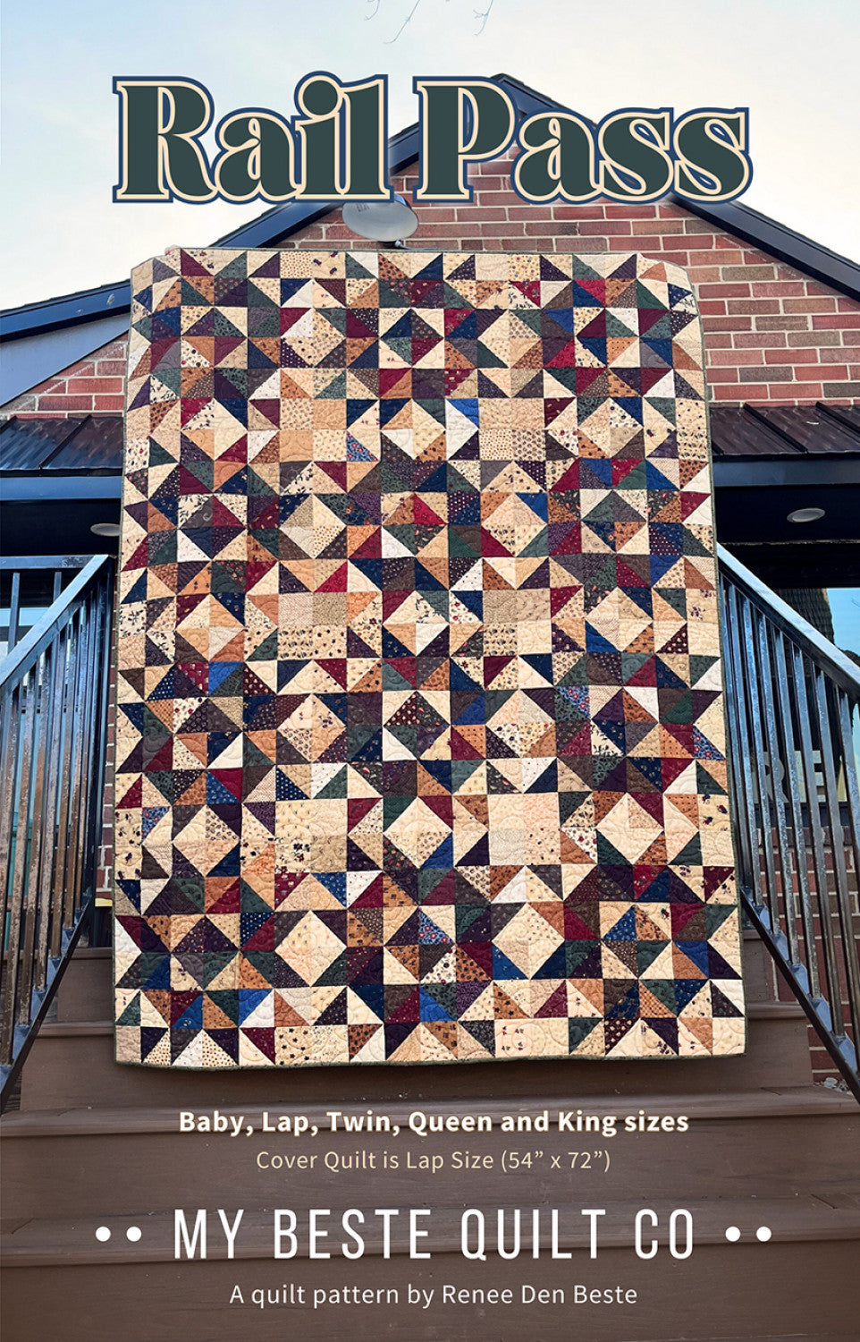 Rail Pass Quilt Pattern by My Beste Quilt Co.