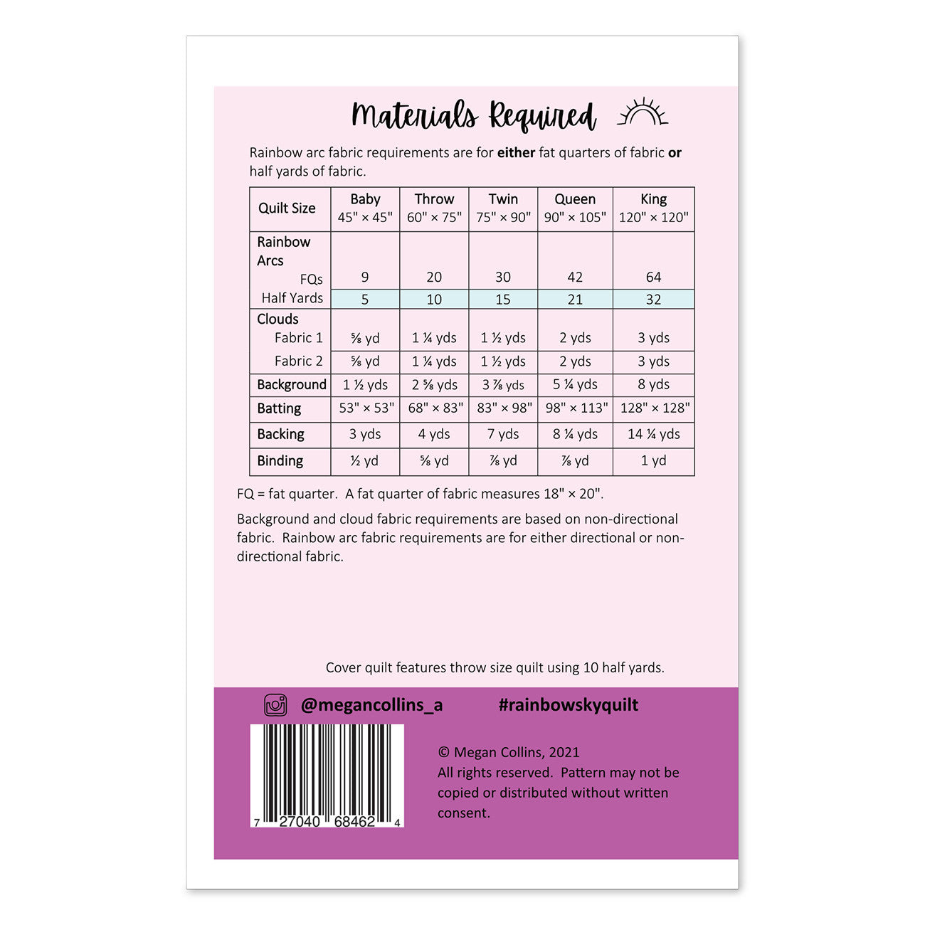 Rainbow Sky # MCQD-4624 - Special Order