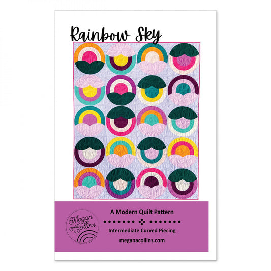 Rainbow Sky Quilt Pattern by Megan Collins Quilt Design
