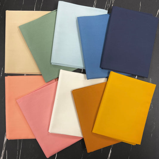 Rainier by Jessica Rose: AGF Pure Solids Color Way Coordinated Fabric Bundle