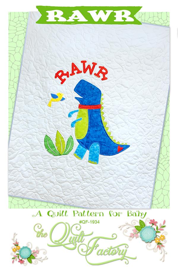 Rawr Applique Quilt Pattern by The Quilt Factory