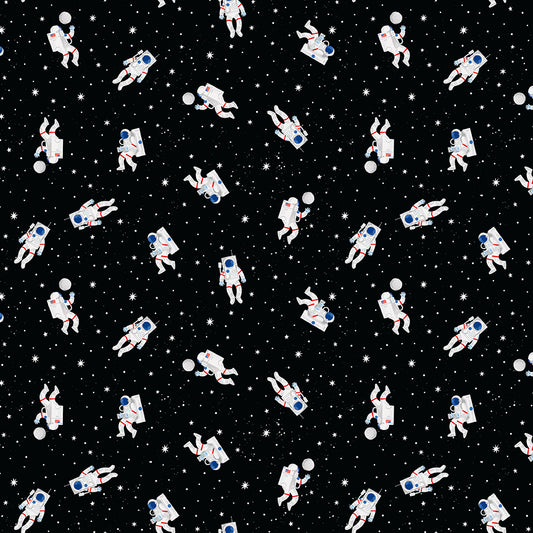 Reach For The Stars with NASA by Riley Blake Designs : Astronauts Black C18333-BLACK