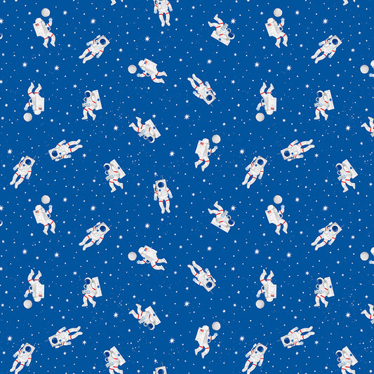 Reach For The Stars with NASA by Riley Blake Designs : Astronauts Sapphire C18333-SAPPHIRE