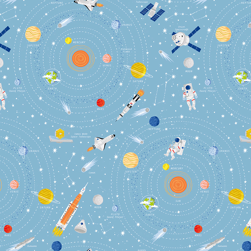 Reach For The Stars with NASA by Riley Blake Designs : Galaxy Sky C18330-SKY