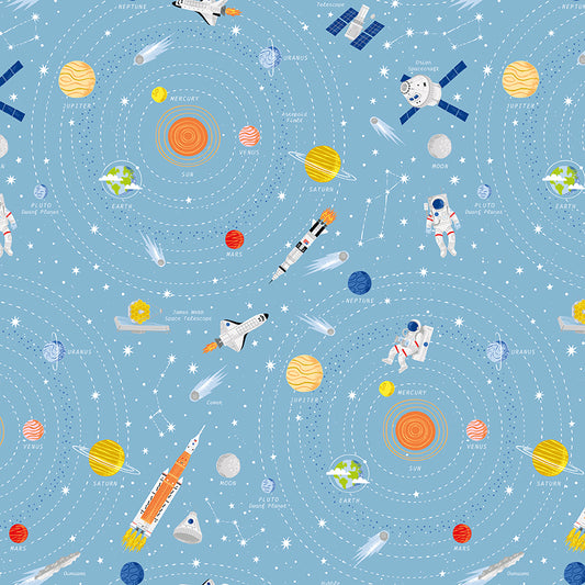 Reach For The Stars with NASA by Riley Blake Designs : Galaxy Sky C18330-SKY