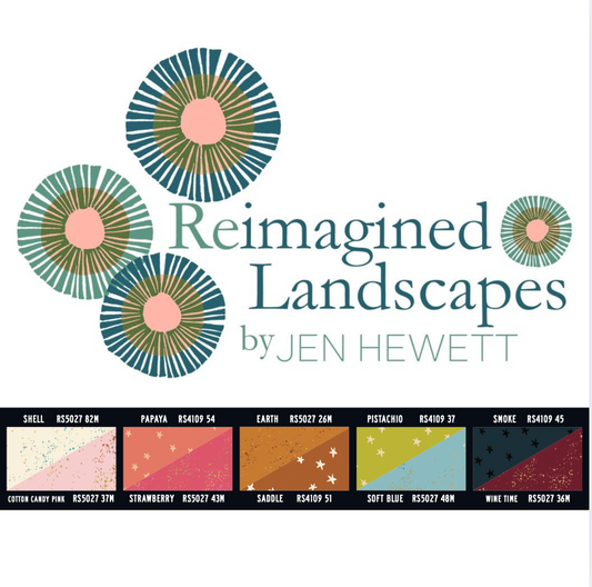 Reimagined Landscapes by Jen Hewett : Coordinating Fabric Bundles