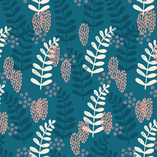 Reimagined Landscapes by Jen Hewett : Fern Dell Teal RS6051 15