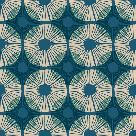 Reimagined Landscapes by Jen Hewett : Superbloom CANVAS Teal RS6056 19L