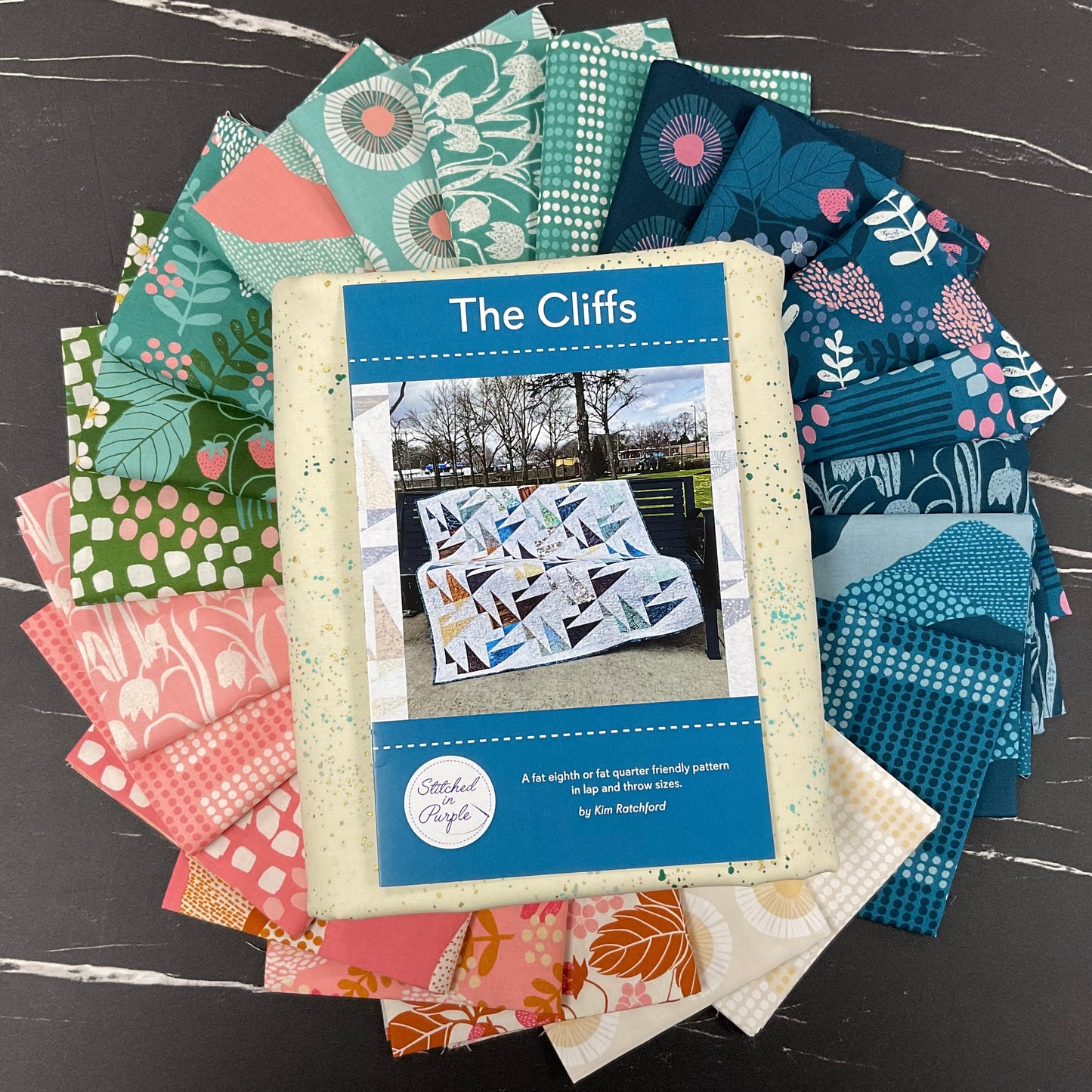 Reimagined Landscapes by Jen Hewett : The Cliffs Quilt Kit