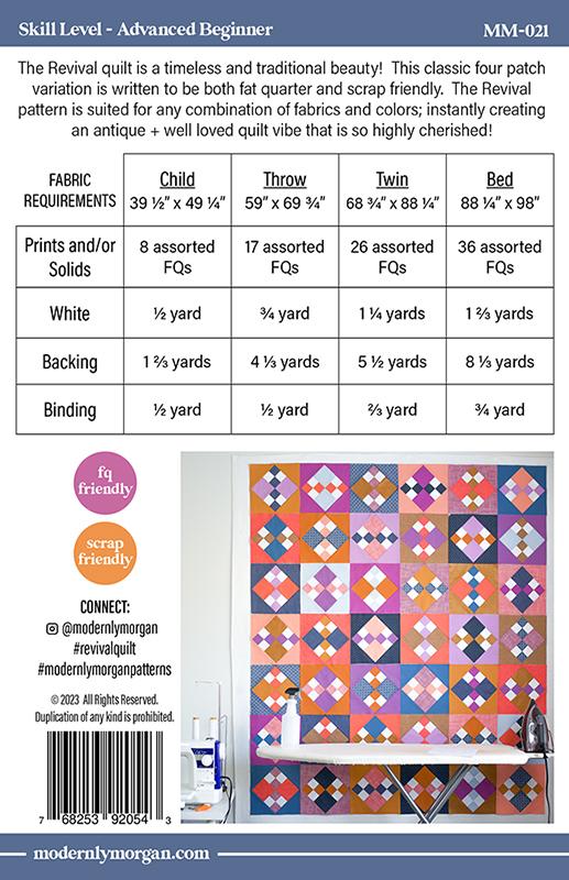 Revival Quilt Pattern by Modernly Morgan