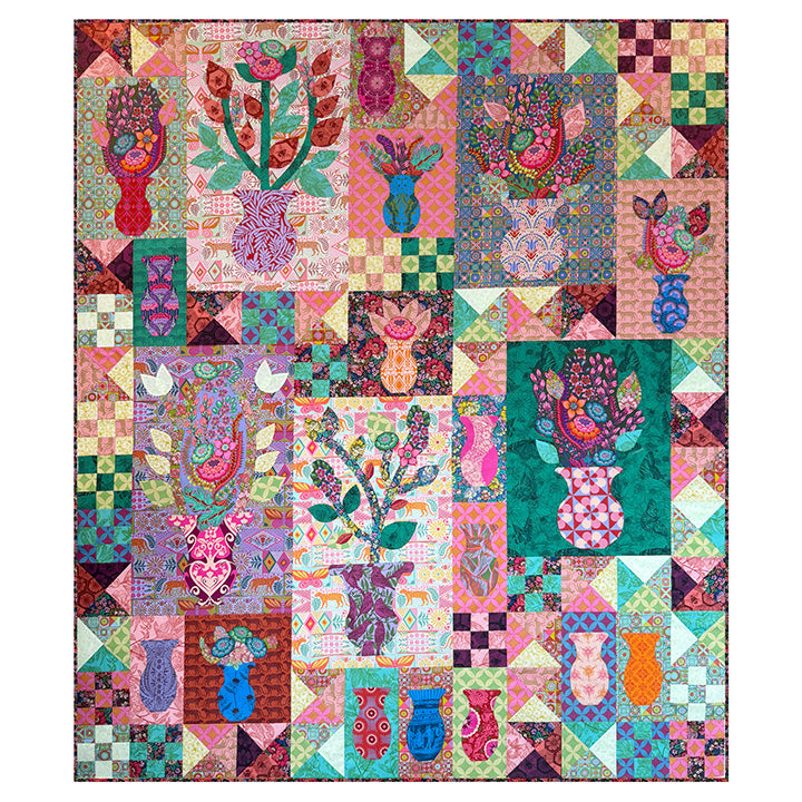 Rhapsody by Anna Maria Textiles : 20th Anniversary Boxed BOM Applique Quilt Kit