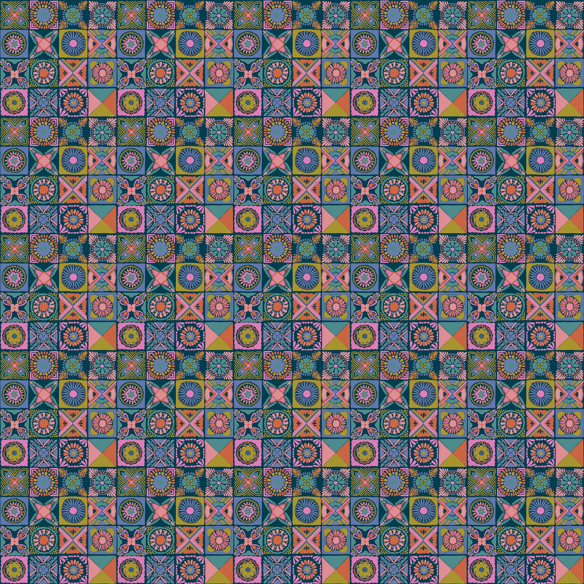 Rhapsody by Anna Maria Textiles : Cottage Kitchen Navy AMT168-47L