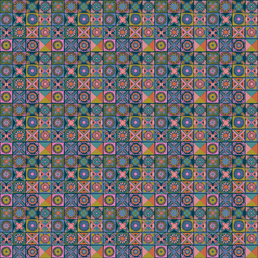 Rhapsody by Anna Maria Textiles : Cottage Kitchen Navy AMT168-47L