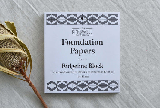 Ridgeline Foundation Paper Piecing Pad by Jen Kingwell Designs - Special Order