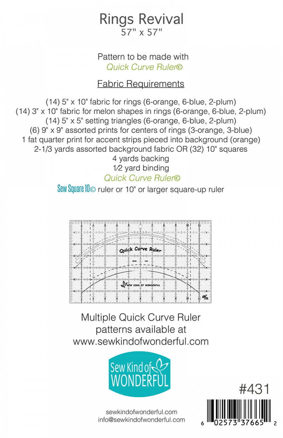 Rings Revival Quilt Pattern by Sew Kind of Wonderful