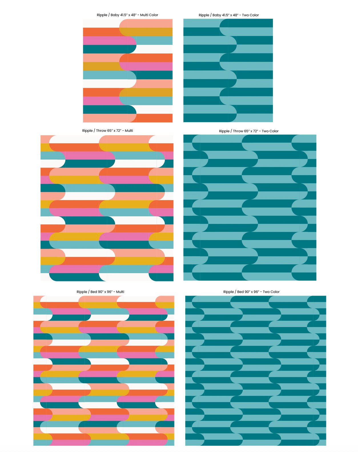 Ripple Quilt Pattern by Modern Handcraft