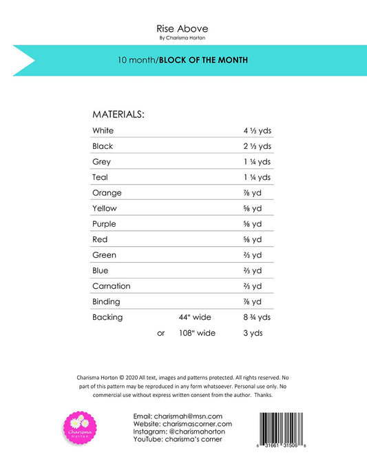 Rise Above # CH218 - Special Order