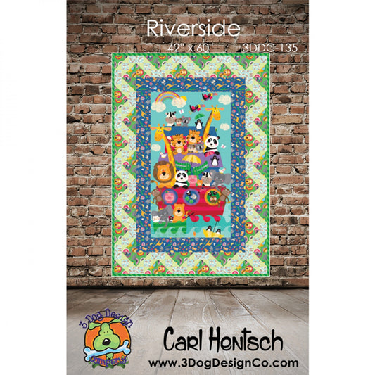 Riverside Quilt Pattern by 3 Dog Design Co. - Special Order
