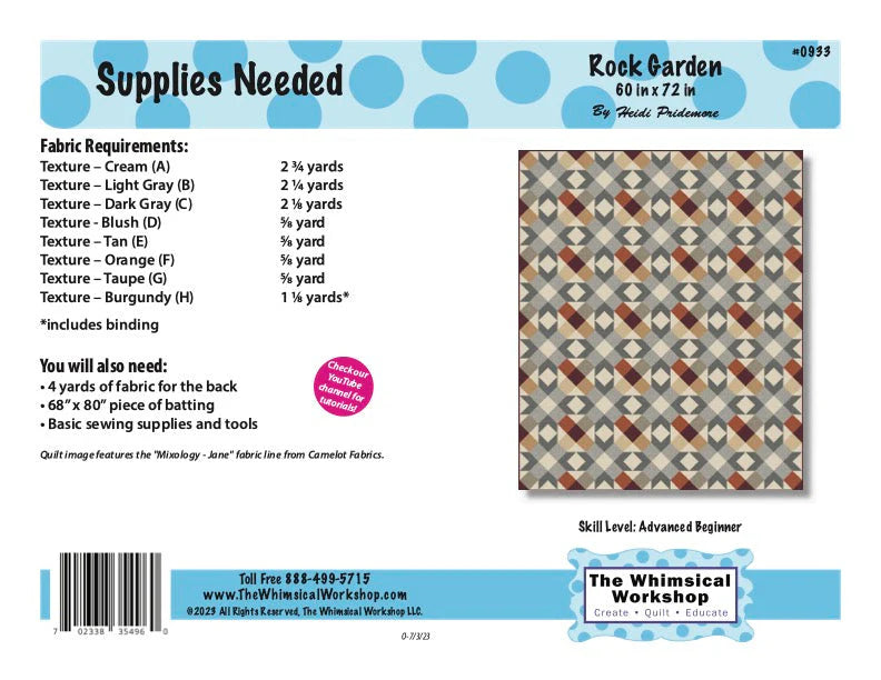 Whimsical Forest Floor by Mel Armstrong : Rock Garden Quilt Kit