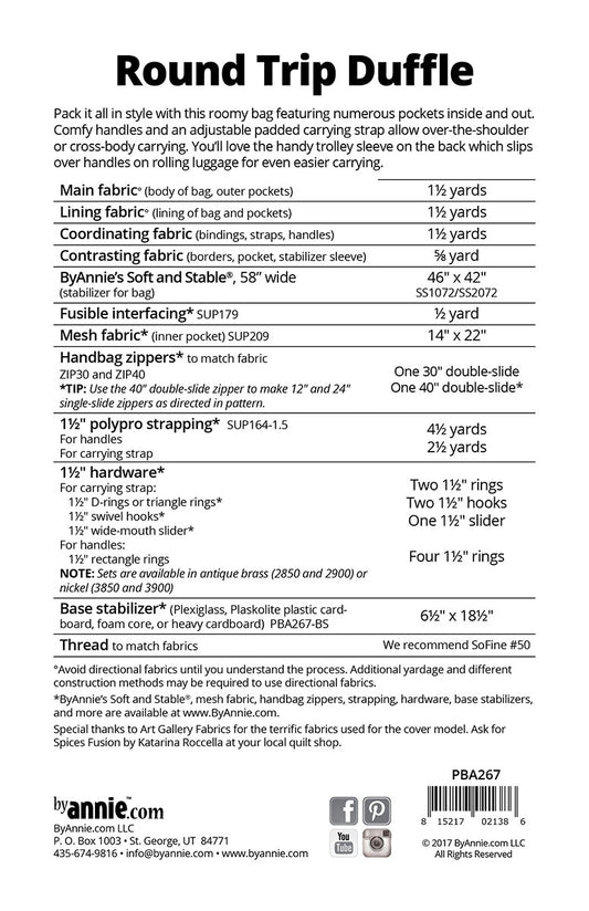 Round Trip Duffle # PBA267 - Special Order