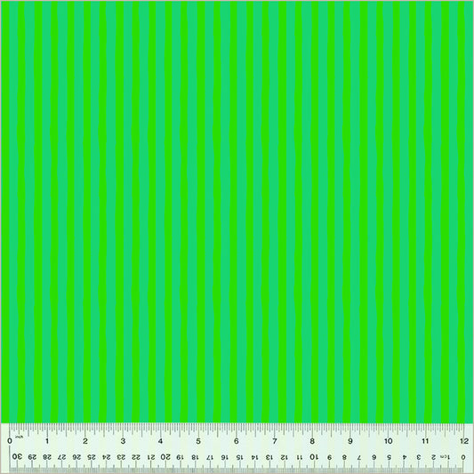 Ruby + Bee Blenders by Heather Ross - Drawn Stripe Pasture/Agave 54418-39