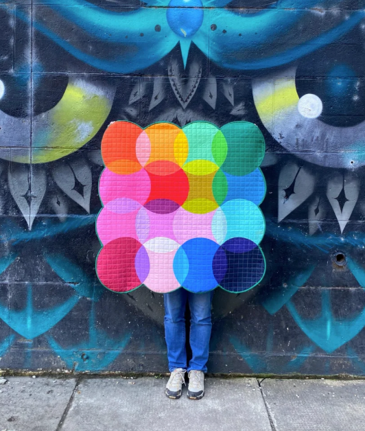 Ruby + Bee Solids by Heather Ross and Annabel Wrigley : Confetti Quilt Kit