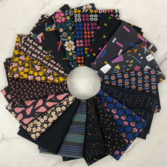 Ruby Star Society Ultimate Black Color Way Fabric Bundles
