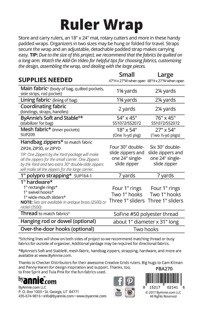 Ruler Wrap # PBA270 - Special Order